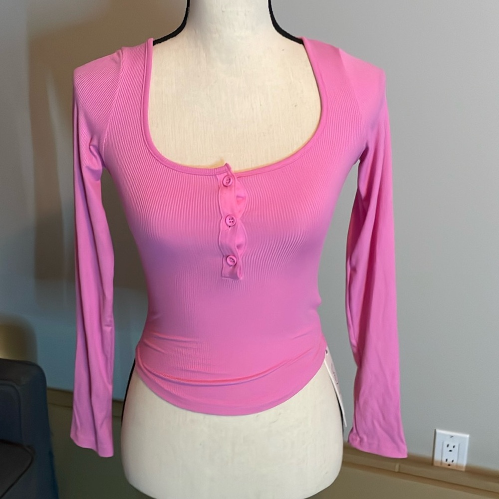 Pink Jersey Top